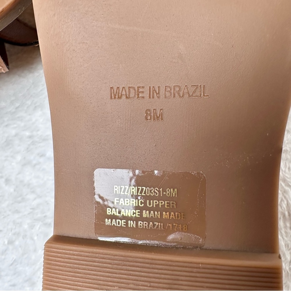 NWOB Steve Madden Tan Buckle Sandals in Size 8M - Picture 8 of 9